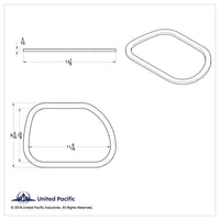 Chrome Exterior View Window Trim For Freightliner Columbia (2004-2011) & Century (1996-2010)