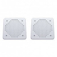Chrome 5-5/8" Square Speaker Cover For Various Kenworth Models (Pair)