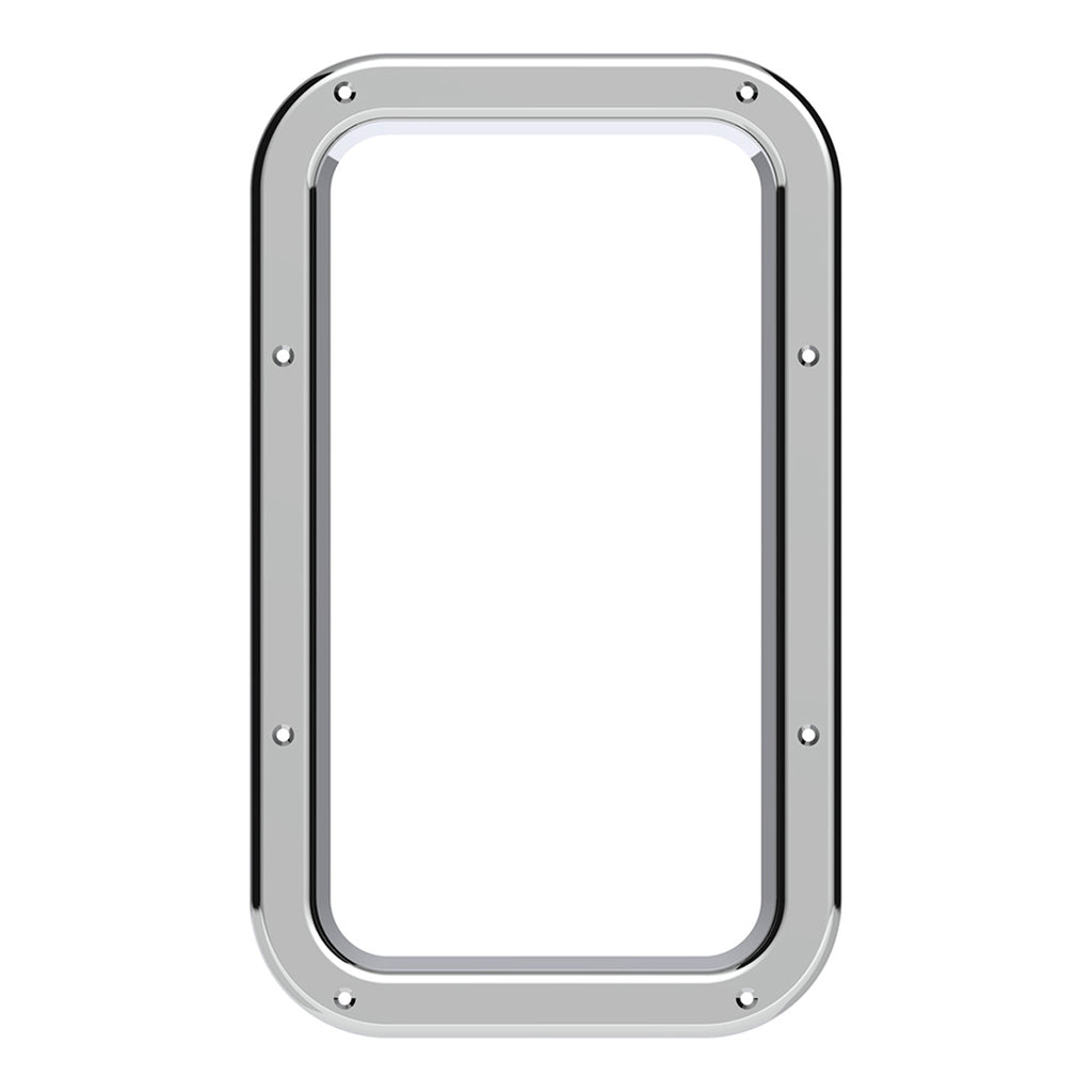 Chrome Interior View Window Trim For Kenworth W900L (1990-2005) And T800 (1986-2005)
