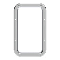 Chrome Interior View Window Trim For Kenworth W900L (1990-2005) And T800 (1986-2005)