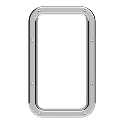 Chrome Interior View Window Trim For Kenworth W900L (1990-2005) And T800 (1986-2005)