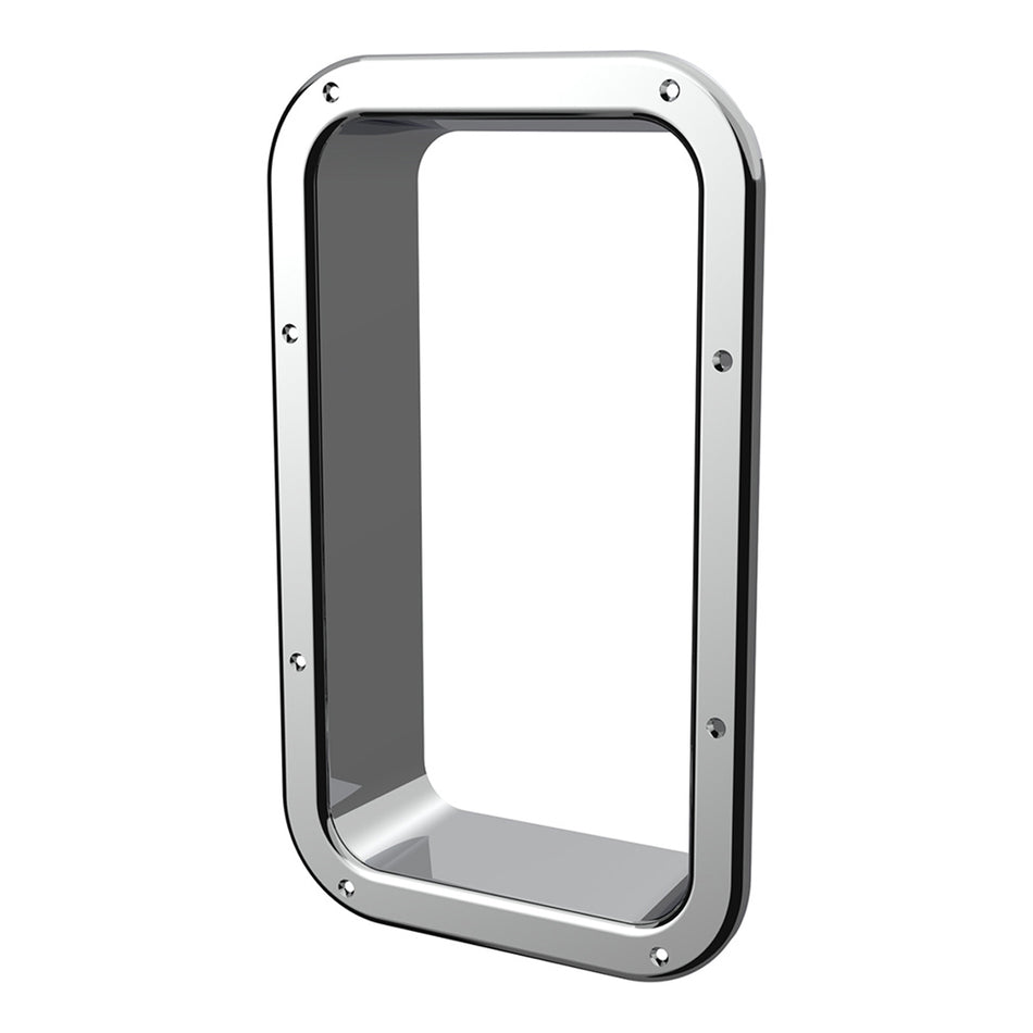 Chrome Interior View Window Trim For Kenworth W900L (1990-2005) And T800 (1986-2005)
