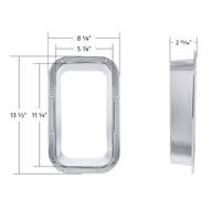 Chrome Interior View Window Trim For Kenworth W900L (1990-2005) And T800 (1986-2005)