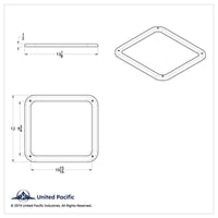 Chrome Plastic Kenworth Daylight Door W900 View Window Trim With Hardware