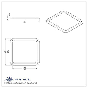 Chrome Plastic Kenworth Daylight Door W900 View Window Trim With Hardware