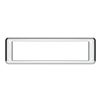 Chrome Plastic Overhead Pocket Bezel For 2000-2010 International 9900/9400/9200