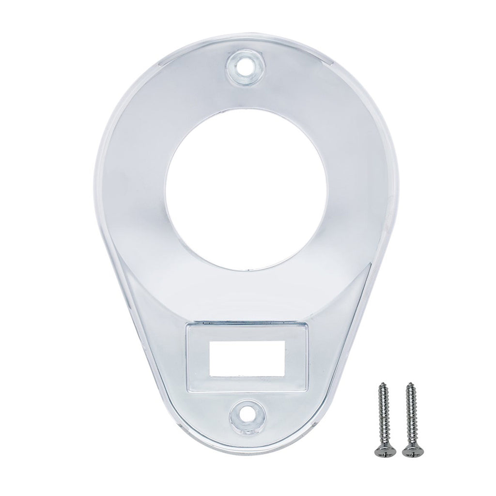 Chrome Plastic Teardrop Style Dome Light Cover For Kenworth T600/T660/T800/W900