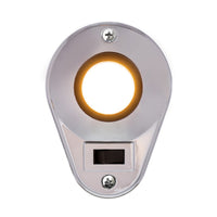 Chrome Plastic Teardrop Style Dome Light Cover For Kenworth T600/T660/T800/W900