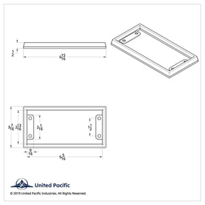 Chrome Plastic Parking & Trailer Brake Bezel For 2001 & Older Kenworth