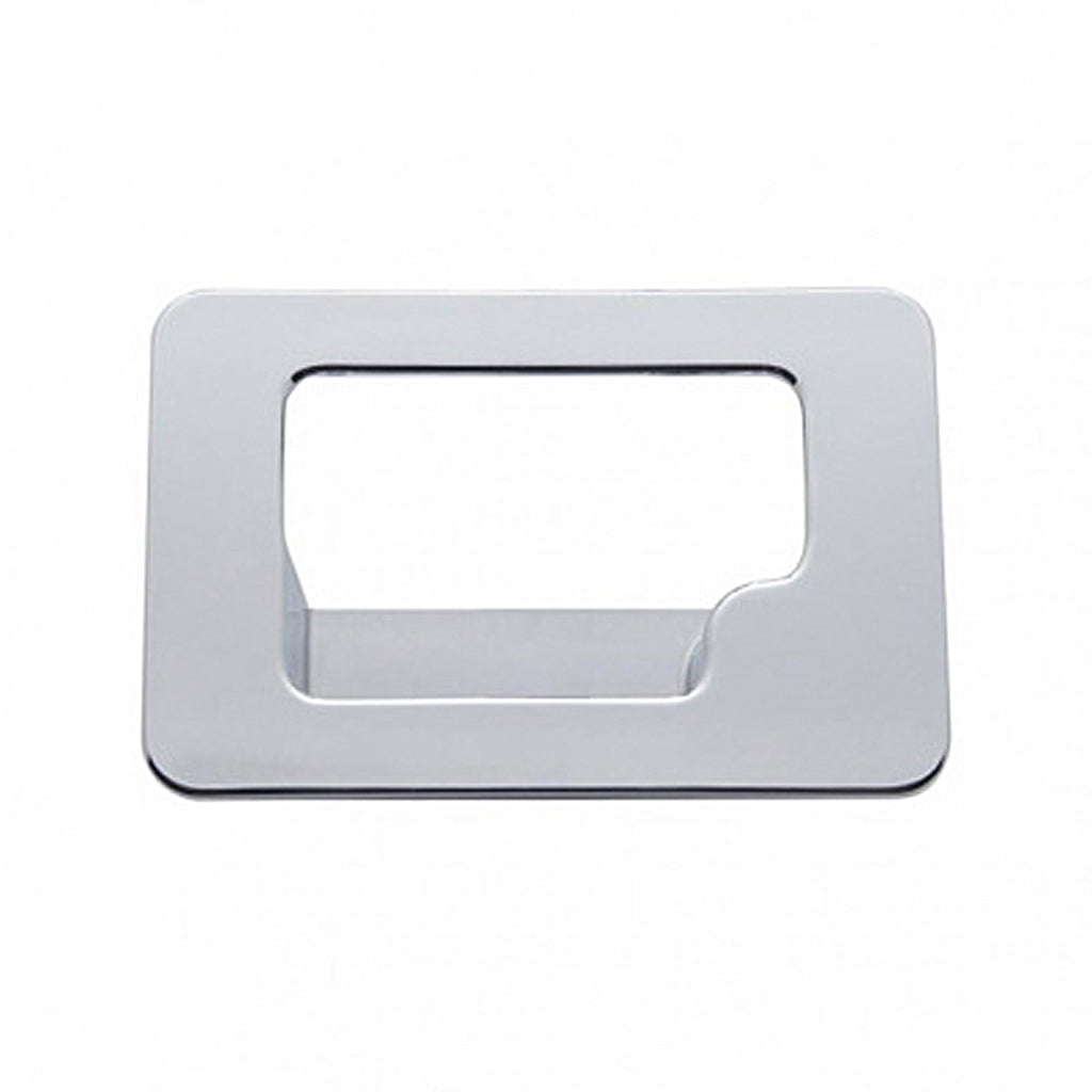 Chrome Plastic Glove Box Latch Trim For Peterbilt 389 (2008+), 387 (2001-2010), & Kenworth T600 (2002-2006)