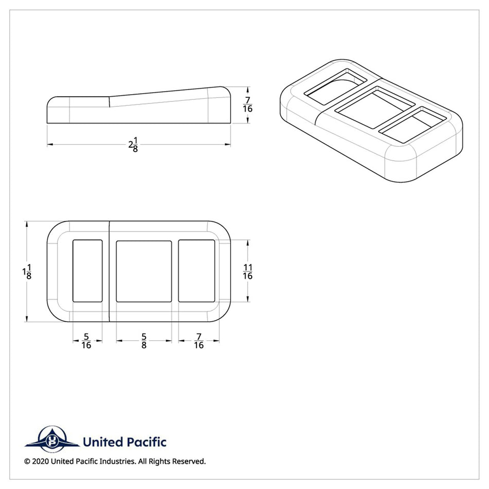 Chrome Plastic Switch Trim For 2001-2010 International 9900i/9400i/9200i - Wiper/Washer