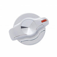 United Pacific - Chrome Plastic A/C Control Knob with Crystal (Amber, Blue, Green, Purple, Red or Indented-No Crystal)