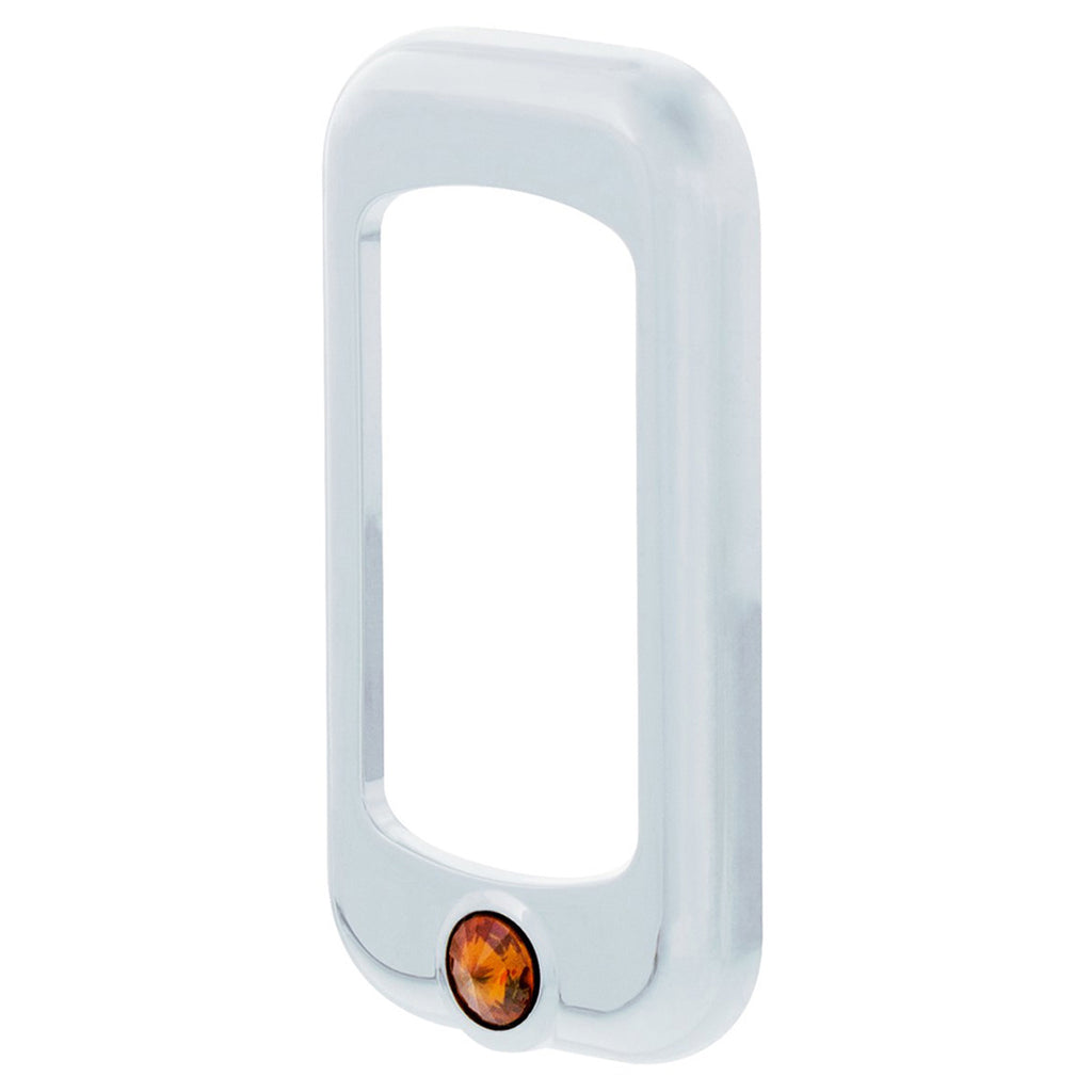 Rocker Switch Bezel For Peterbilt/ Kenworth With Copper, Clear, Purple or Red Crystal (3-Pack)