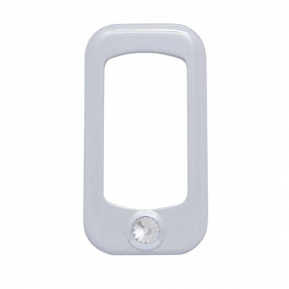 Rocker Switch Bezel For Peterbilt/ Kenworth With Copper, Clear, Purple or Red Crystal (3-Pack)