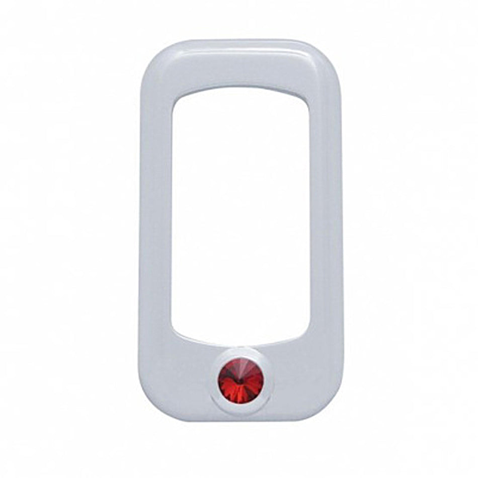 Rocker Switch Bezel For Peterbilt/ Kenworth With Copper, Clear, Purple or Red Crystal (3-Pack)