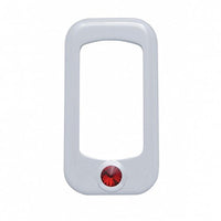 Rocker Switch Bezel For Peterbilt/ Kenworth With Copper, Clear, Purple or Red Crystal (3-Pack)