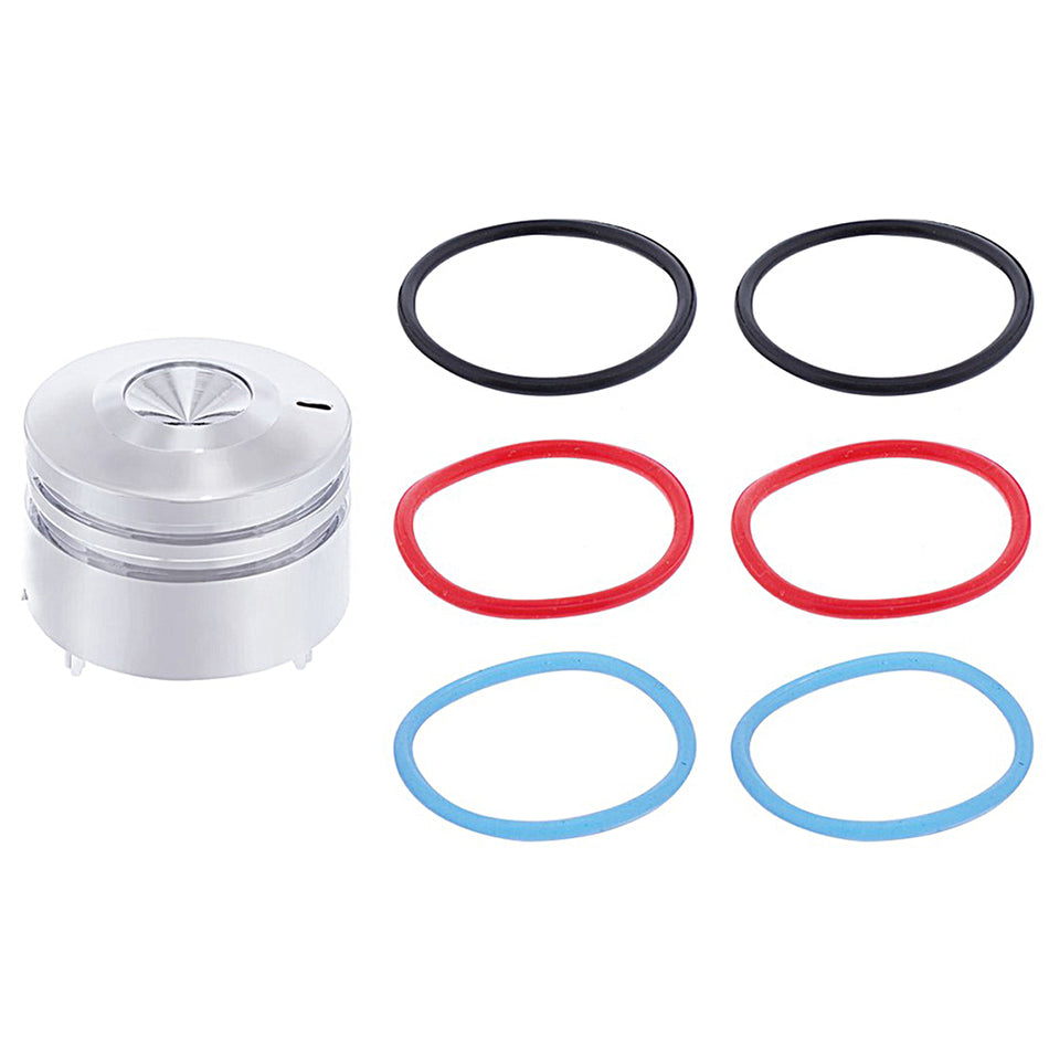 Peterbilt Deluxe Signature A/C Control Knob (Indented - No Crystal, Blue, Clear, Green, Purple or Red Crystal)
