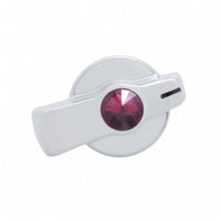 A/C Knob For Freightliner (Older Model) - Amber, Blue, Clear, Green, Purple or Red Crystal