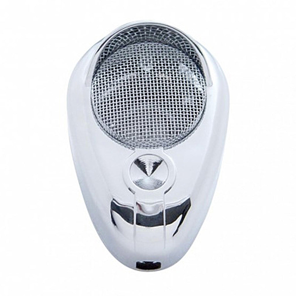 Signature Chrome C.B. Microphone Cover - Indented, Clear, Green or Purple Crystal