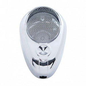 Signature Chrome C.B. Microphone Cover - Indented, Clear, Green or Purple Crystal