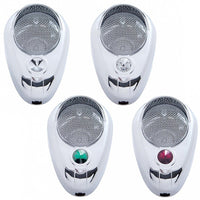 Signature Chrome C.B. Microphone Cover - Indented, Clear, Green or Purple Crystal