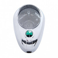 Signature Chrome C.B. Microphone Cover - Indented, Clear, Green or Purple Crystal