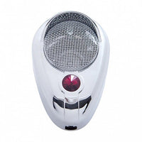 Signature Chrome C.B. Microphone Cover - Indented, Clear, Green or Purple Crystal