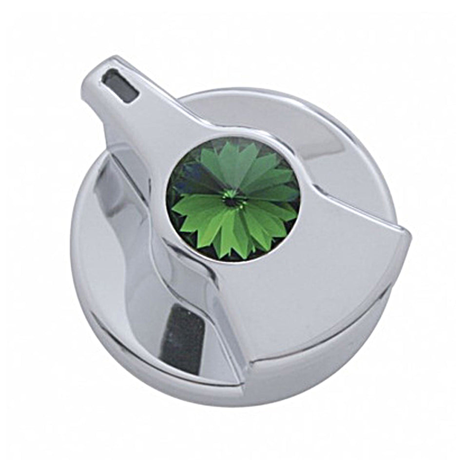 United Pacific - Timer Knob With Blue Crystal For Peterbilt (Blue, Clear, Green, Purple, Red or Smoke Crystal)