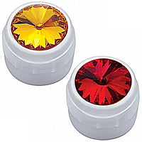 United Pacific - Delphi Radio Knob With Amber or Red Crystal