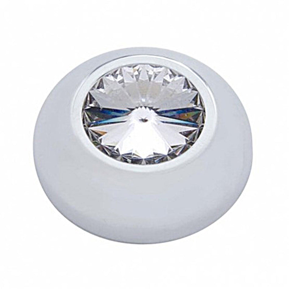 Compartment Knob Cover For 2006+ Peterbilt - Clear or Green Crystal (Card of 2)