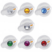 Signature Series A/C Control Knob For International Trucks (Indented, Amber, Blue, Clear, Green, Purple or Red Crystal)