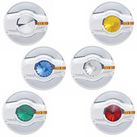 Kenworth Signature A/C Control Knob (Indented, Amber, Blue, Clear, Green or Red Crystal)