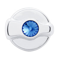 Chrome Plastic A/C Control Knob For Peterbilt (Indented, Amber, Blue, Clear, Green or Purple Crystal)