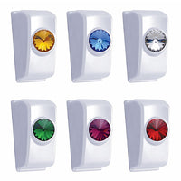 Chrome Rocker Switch Plug For 2006+ Kenworth (Amber, Blue, Clear, Green, Purple or Red Crystal)