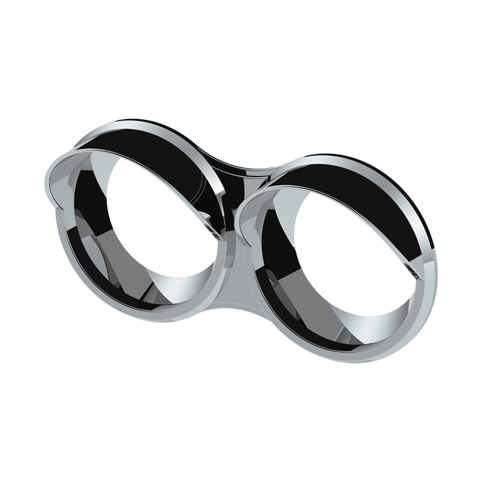 Small 2 Gauge Cluster Bezel With Visor For 2006+ Kenworth