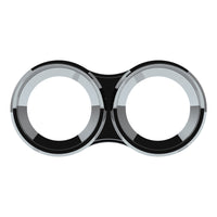 Small 2 Gauge Cluster Bezel With Visor For 2006+ Kenworth