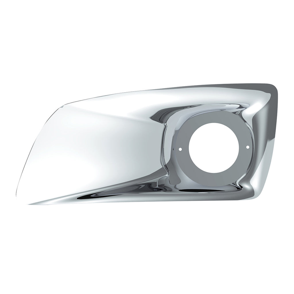 Chrome Plastic Fog Light Cover With Cab Light Opening For 2007-2017 KW T660 (Driver or Passenger Side)