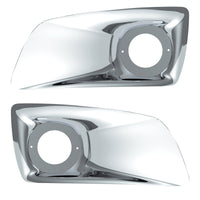 Chrome Plastic Fog Light Cover With Cab Light Opening For 2007-2017 KW T660 (Driver or Passenger Side)