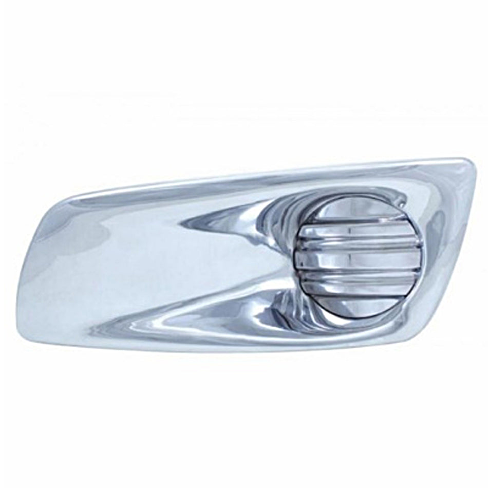 Chrome Plastic Fog Light Cover Without Light Opening For 2008-2017 Kenworth T660 (Driver or Passenger Side)