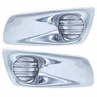 Chrome Plastic Fog Light Cover Without Light Opening For 2008-2017 Kenworth T660 (Driver or Passenger Side)