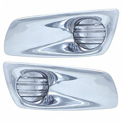 Chrome Plastic Fog Light Cover Without Light Opening For 2008-2017 Kenworth T660 (Driver or Passenger Side)