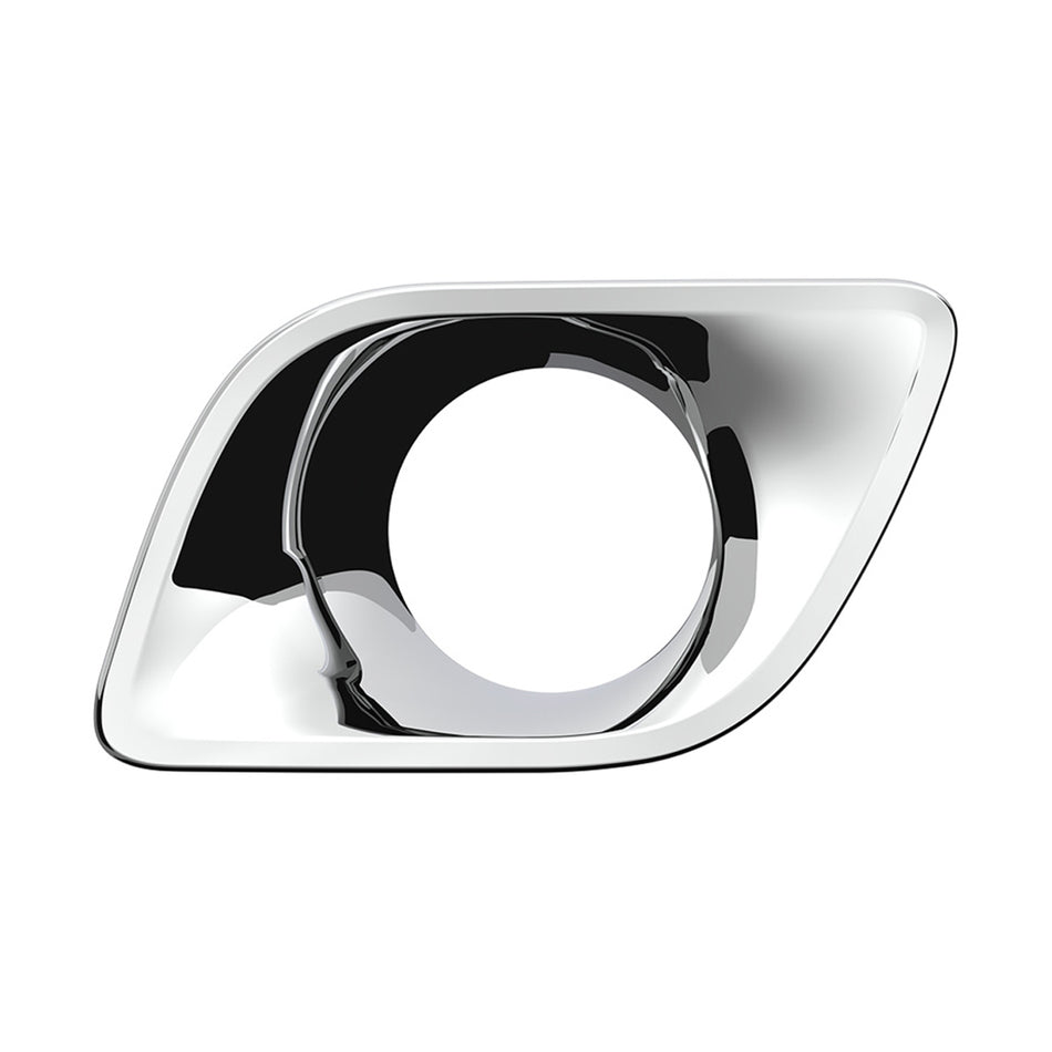 Chrome Plastic Fog Light Bezel For 2013-2021 Kenworth T680 (Driver or Passenger Side)