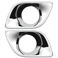 Chrome Plastic Fog Light Bezel For 2013-2021 Kenworth T680 (Driver or Passenger Side)