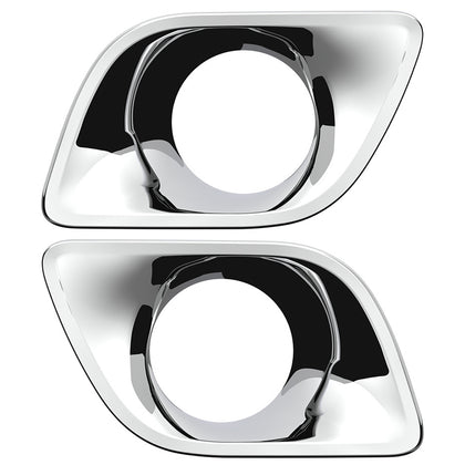 Chrome Plastic Fog Light Bezel For 2013-2021 Kenworth T680 (Driver or Passenger Side)