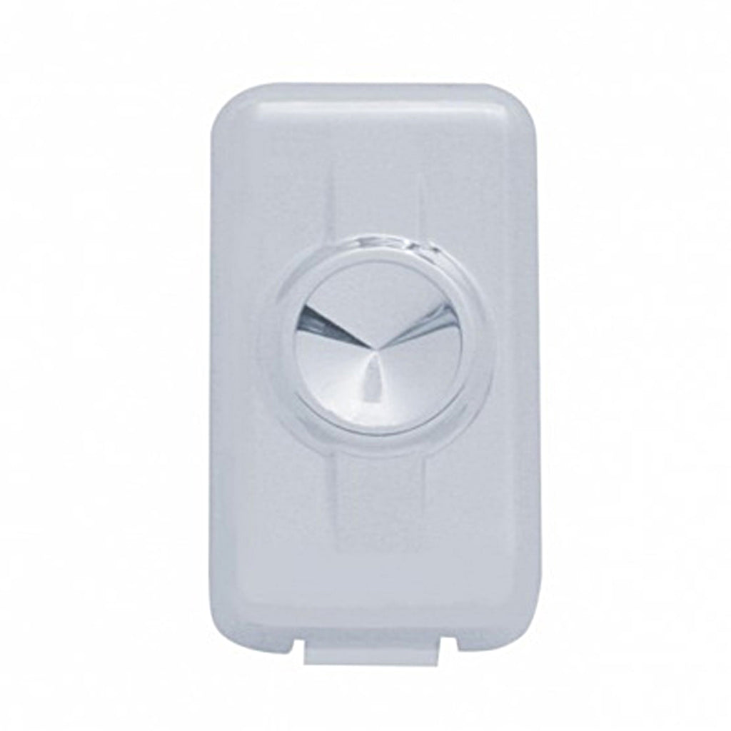 Volvo Switch Plug Cover - Indented, Blue, Clear, Green, Red or Smoke Crystal (2-Pack)