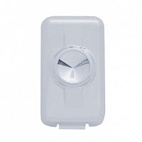 Volvo Switch Plug Cover - Indented, Blue, Clear, Green, Red or Smoke Crystal (2-Pack)