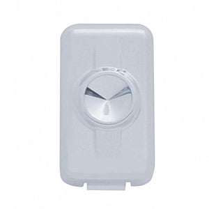 Volvo Switch Plug Cover - Indented, Blue, Clear, Green, Red or Smoke Crystal (2-Pack)