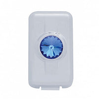 Volvo Switch Plug Cover - Indented, Blue, Clear, Green, Red or Smoke Crystal (2-Pack)