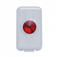 Volvo Switch Plug Cover - Indented, Blue, Clear, Green, Red or Smoke Crystal (2-Pack)