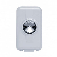 Volvo Switch Plug Cover - Indented, Blue, Clear, Green, Red or Smoke Crystal (2-Pack)